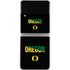 University of Oregon Split on Black Galaxy Z Flip3 5G Skin
